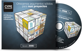 Nueva versión 2008.1 de los programas de CYPE Ingenieros